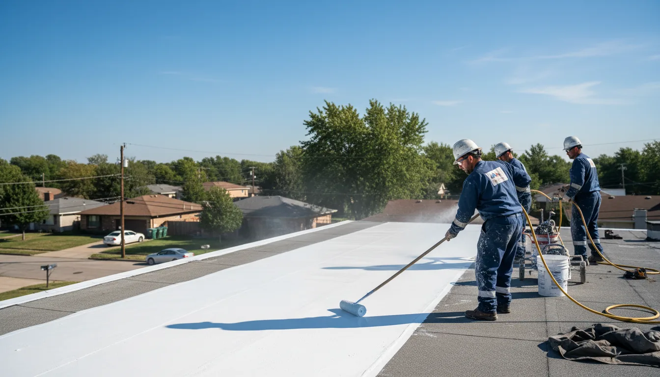 Commercial roof coating in Cromwell, IN near me